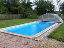 Plastový bazén obdélník 4x8 m výška 150 cm